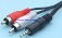 Cablu jack 3,5 stereo tata - 2 x RCA tata 1,5m