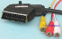 Cablu scart tata - 3 x RCA tata cu comutator 1,5m