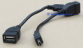 Cablu OTG USB mama - mini USB tata 20cm